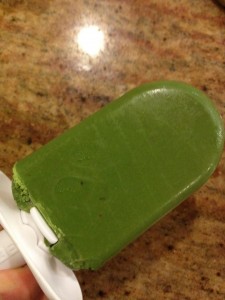 Kale and avocado ice pops