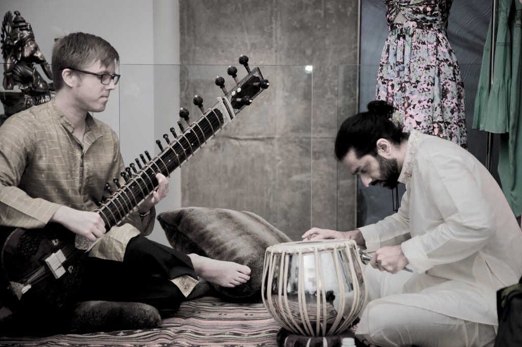 Sitar Players at dinner party hosted by Rina Oh and Pooja Kharbanda